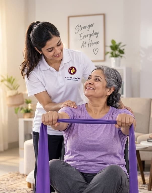 Doctor treating patient at home in Borivali